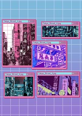 Vaporwave Tokyo Japan