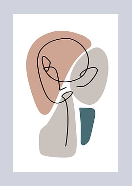 Aesthetic one line art