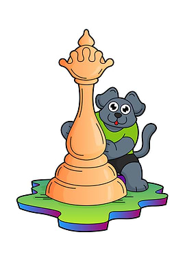 Dog Chess piece Queen