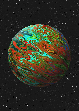 Abstractbluu Planet 3