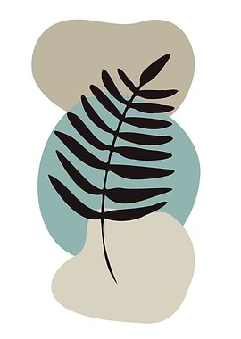 Tropical leaf geometricart