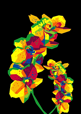 rainbow orchid flower