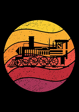 Locomotive Retro Vintage