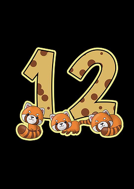 12 Birthday Red Panda