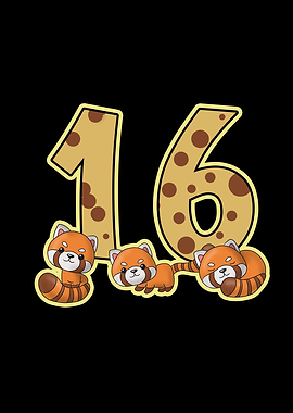 16 Birthday Red Panda
