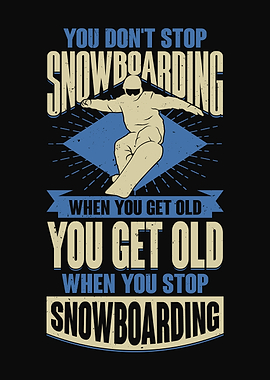 Snowboarding Grandpa