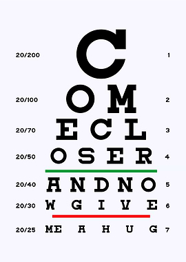 eye test quotes poster
