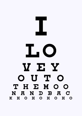 eye test poster