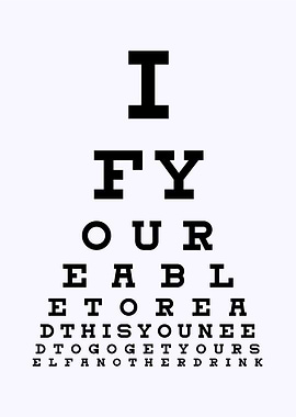 eye test quotes poster