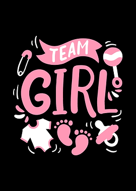 Gender Reveal Team Girl