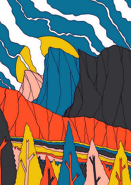 sunny mountain peaks