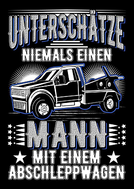 Abschleppwagen Alter Mann