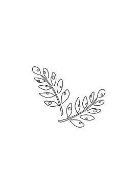 leaf branch minimalist