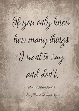 I want to say and dont