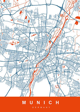 MUNICH Map GERMANY