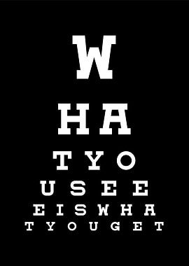 Vision eye test chart
