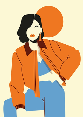 casual trendy fashion girl