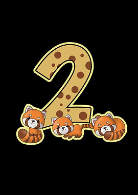 2 Birthday Red Panda