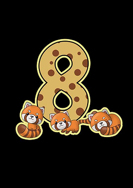 8 Birthday Red Panda