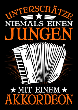 Akkordeon Junge Ziehharmon