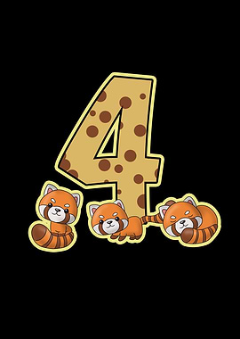 4 Birthday Red Panda