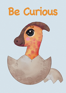 Cute Dino Be Curious