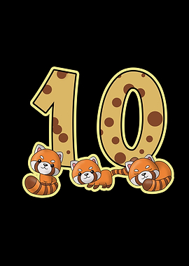 10 Birthday Red Panda