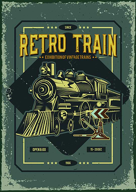 train vintage posters