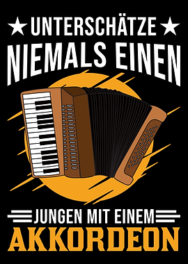 Akkordeon Junge Ziehharmon