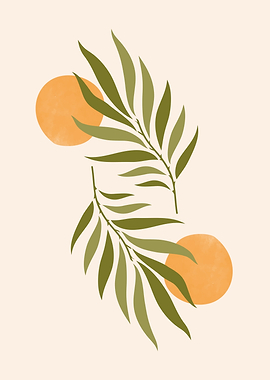 Nature Minimal green leaf