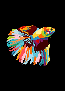 pop art ornamental fish