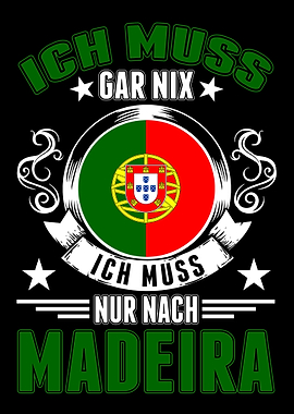 Madeira Reise Spruch Portu