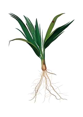 Vintage Date Palm Tree