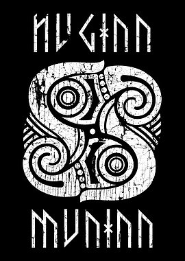 Odin Huginn Muninn Ravens