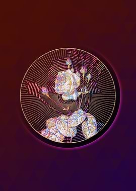 Cabbage Rose Floral Mosaic