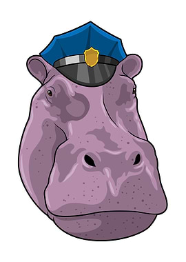 Hippo Police Police hat