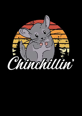 Cute Chinchilla retro