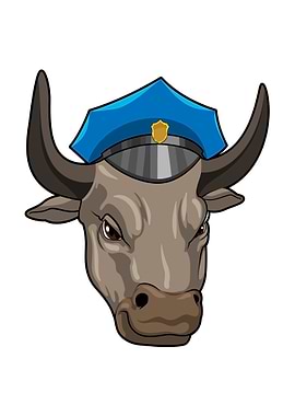 Bull Police Police hat