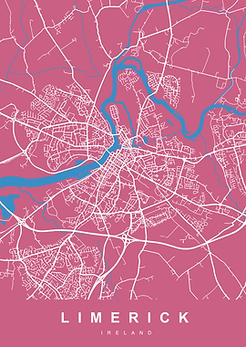LIMERICK Map IRELAND UK