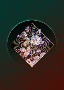 Pink Agatha Rose Mosaic