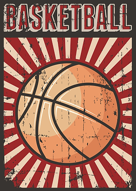 Basketball Vintage Poster