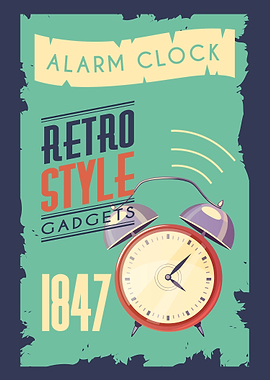 retro clock