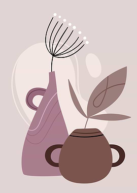 Flower vase coffee cup