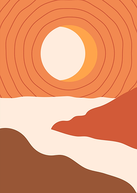 Mid century sun mountain