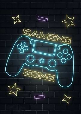 Gaming Zone Neon Logo