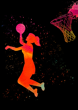 Basketball Player Colorful