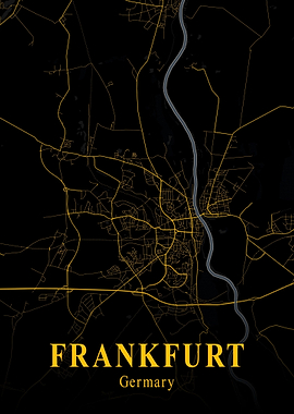 FRANKFURT GOLD CITY MAP