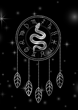 Dream catcher Zodiac snake