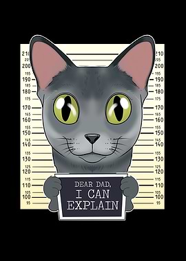 Russian Blue Cat Dad