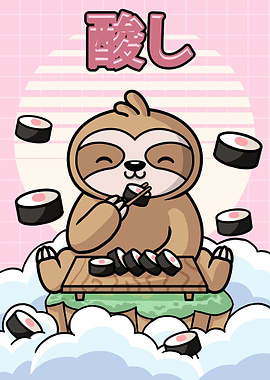Kawaii Sloth Sushi